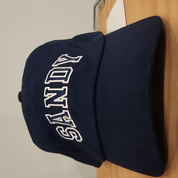 Sandy Liang x Gap Logo Baseball Hat Navy Blue Cap NWT - Picture 2 of 9